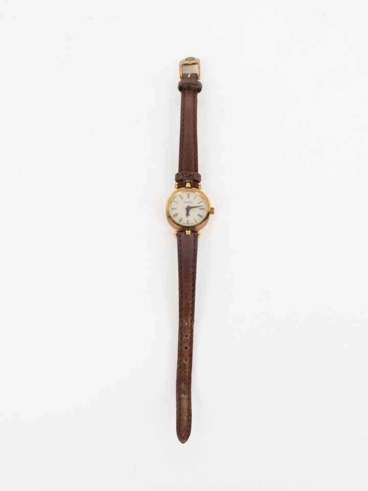 Gucci - Thin Brown Leather Watch