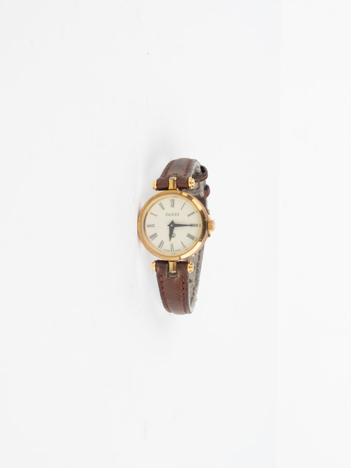 Gucci - Thin Brown Leather Watch