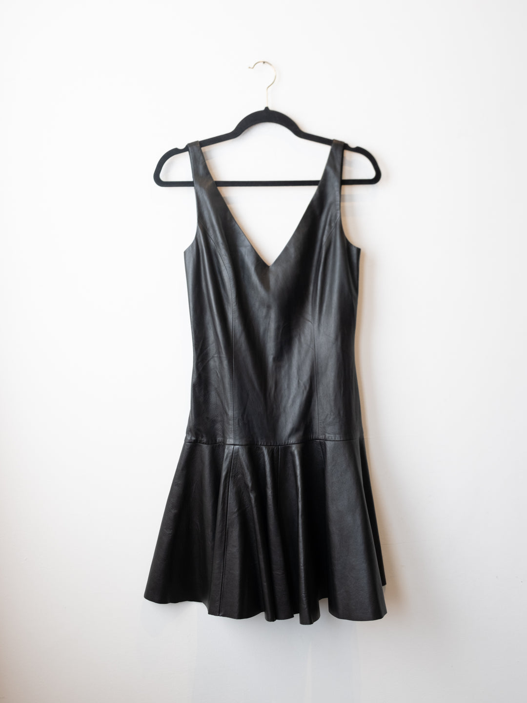 RARE Black Leather Dress