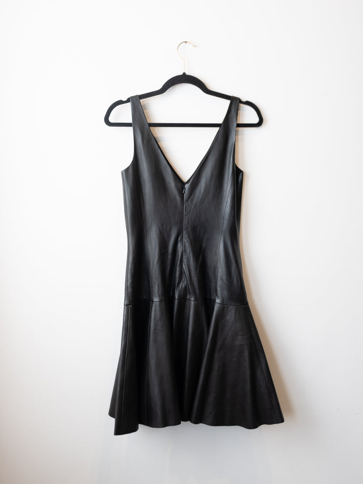 RARE Black Leather Dress