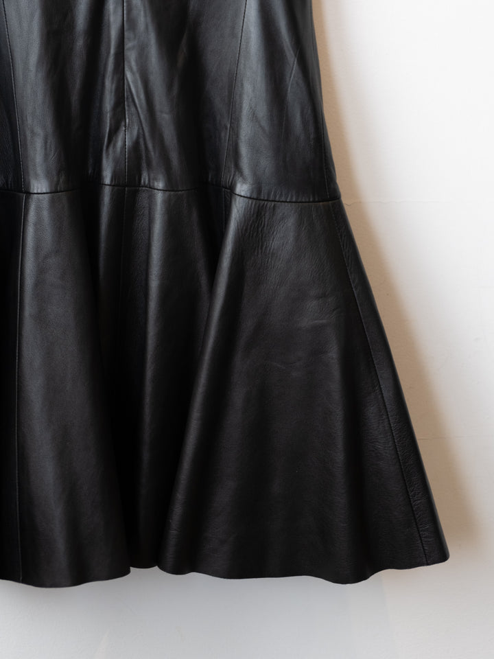 RARE Black Leather Dress