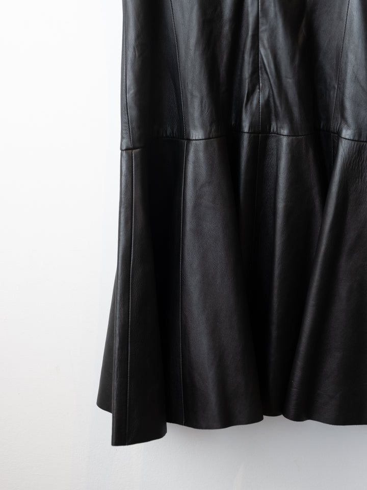 RARE Black Leather Dress