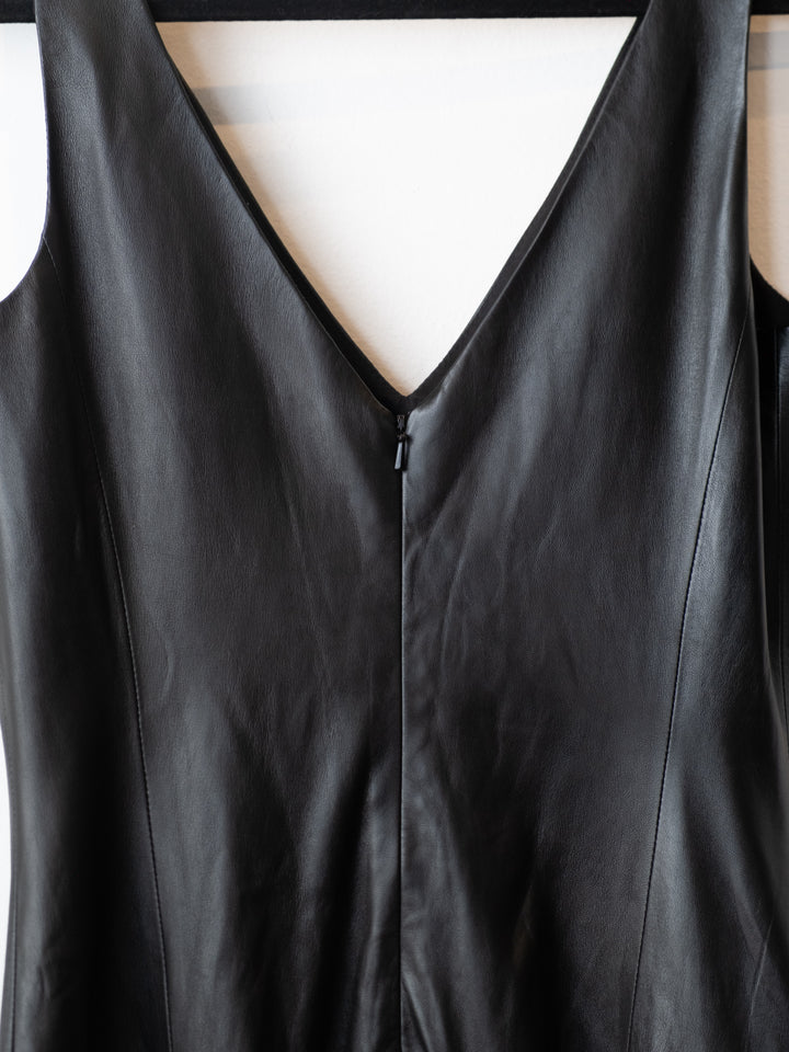 RARE Black Leather Dress