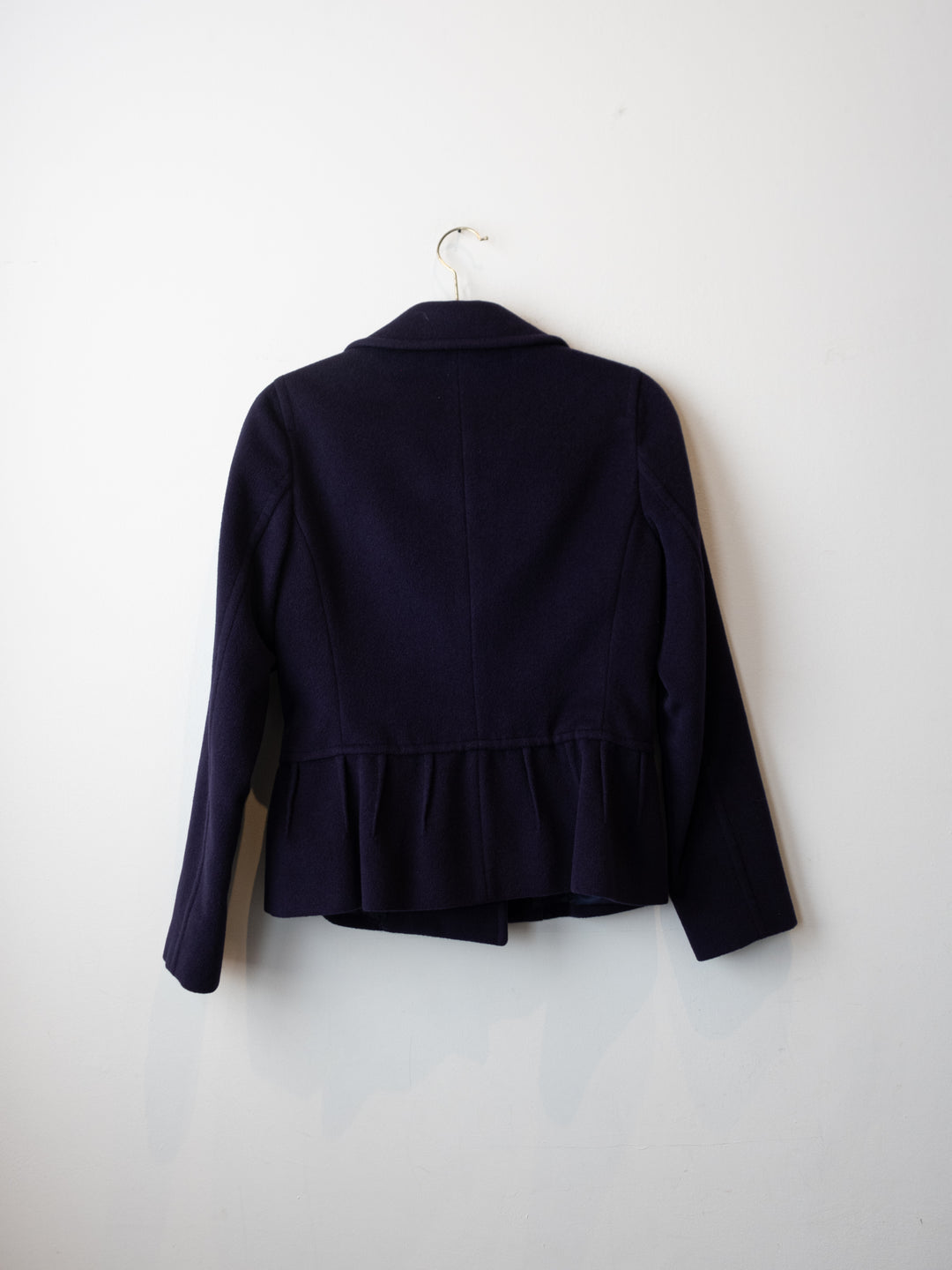 Dark Blue Crop Coat