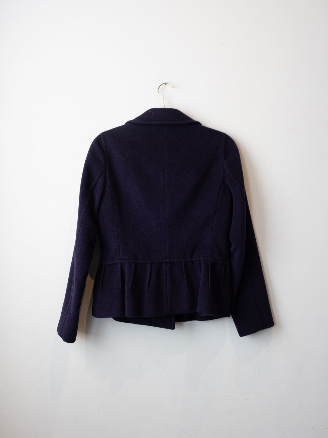 Dark Blue Crop Coat