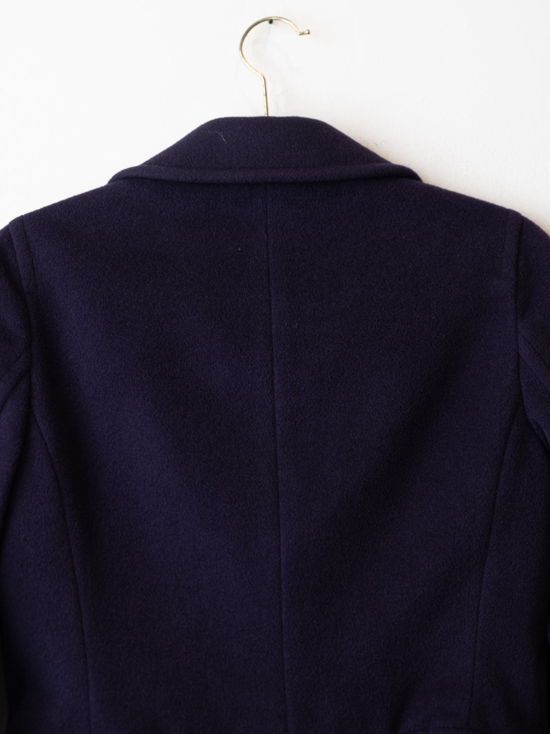 Dark Blue Crop Coat