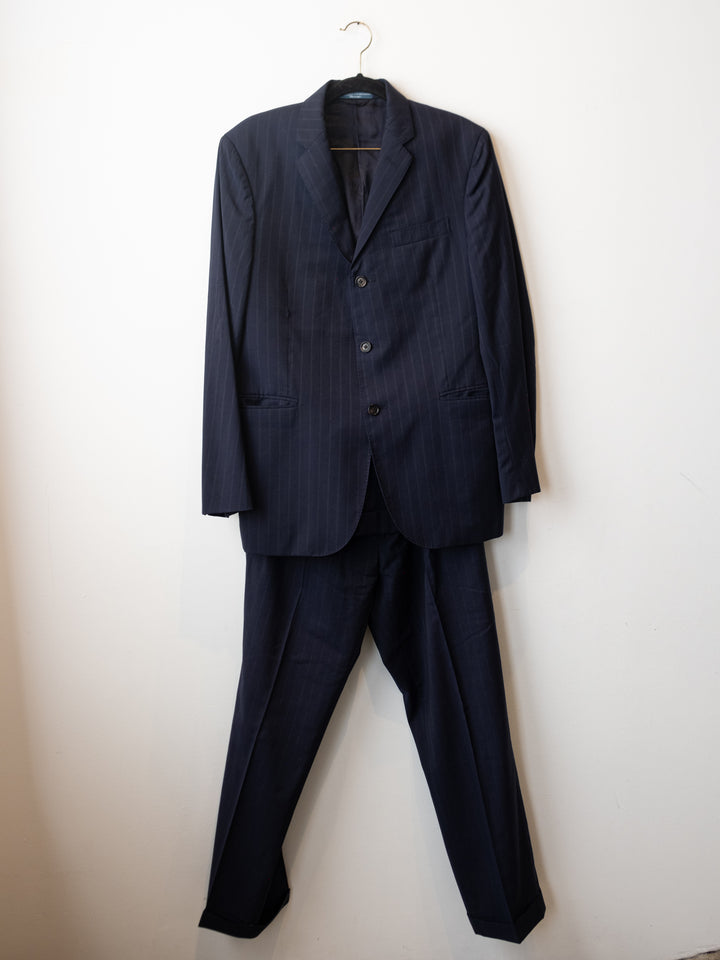 Navy Stripped Suit