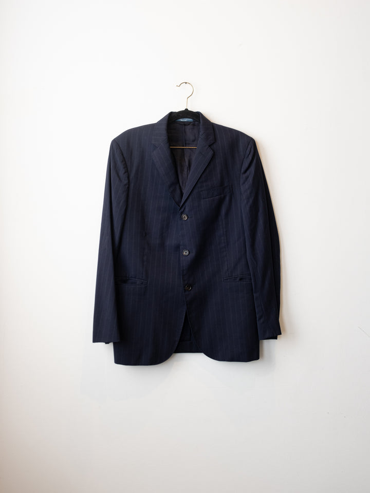 Navy Stripped Suit