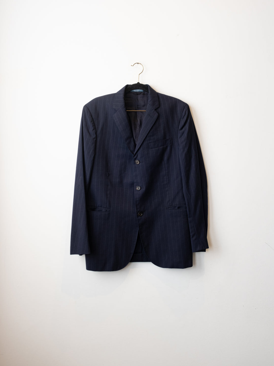 Navy Stripped Suit