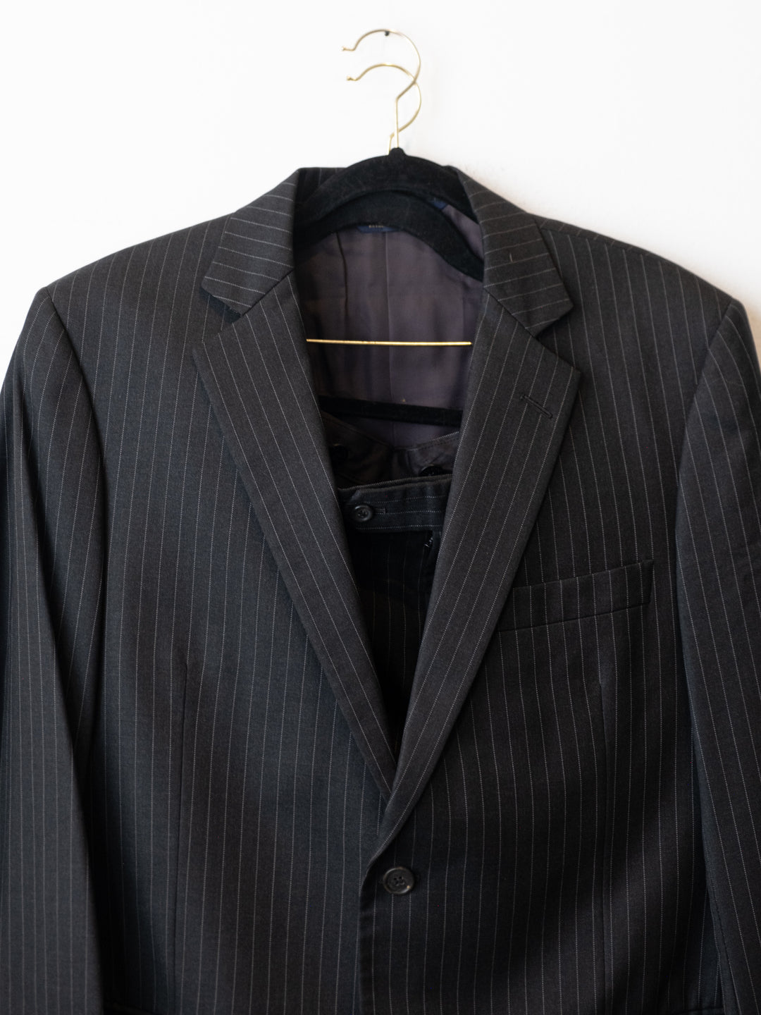 Dark Grey Stripped Suit