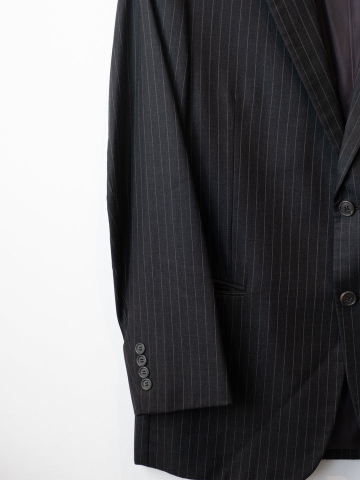 Dark Grey Stripped Suit