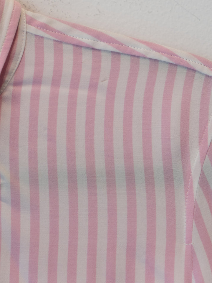 Pink Stripped Buttoned Shirt