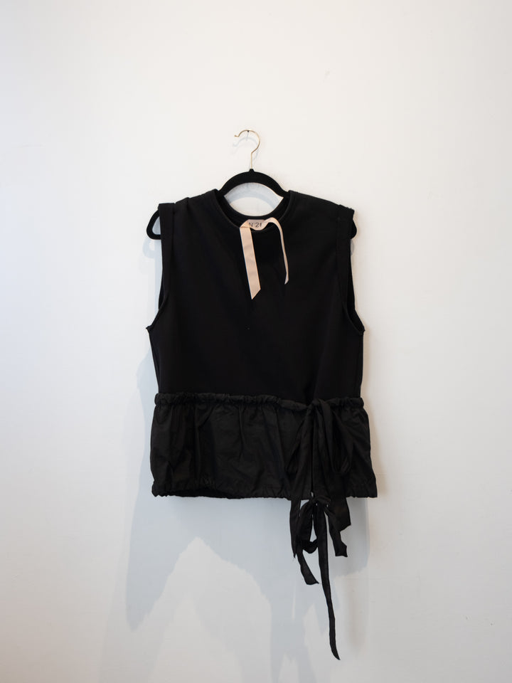 Black Sleeveless Shirt