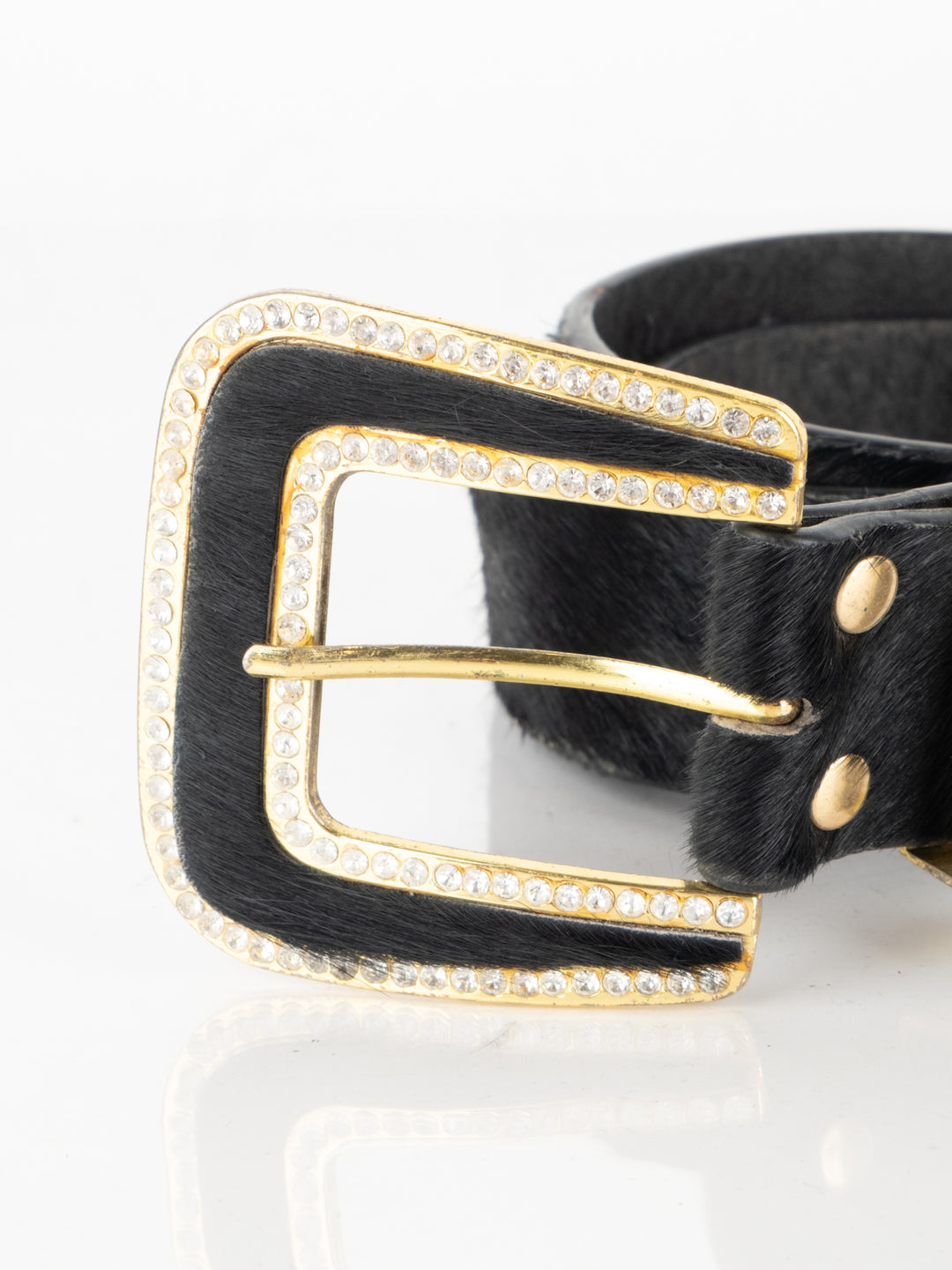 Black Fur Belt