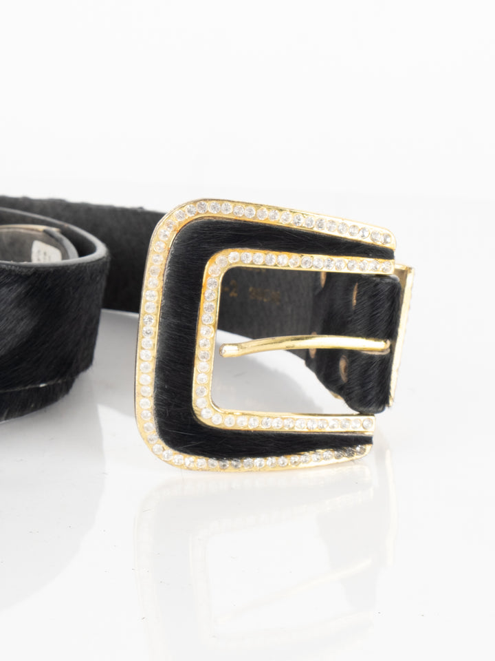 Black Fur Belt