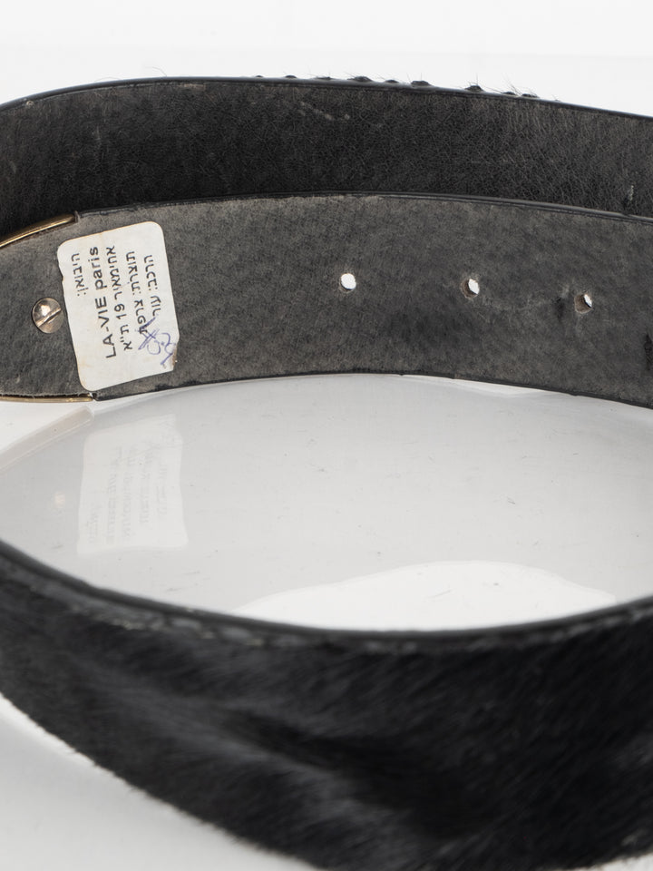 Black Fur Belt