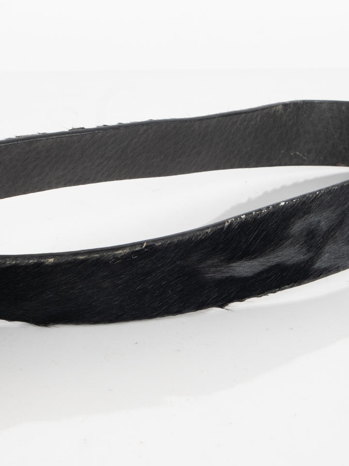 Black Fur Belt