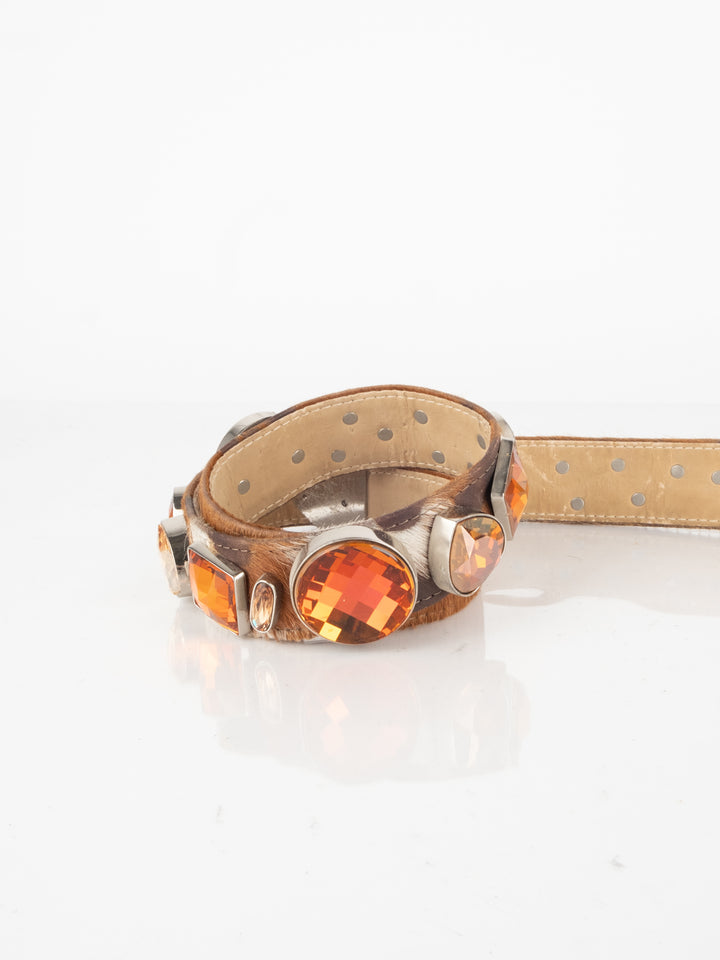 Big Sparkles Leather Belt