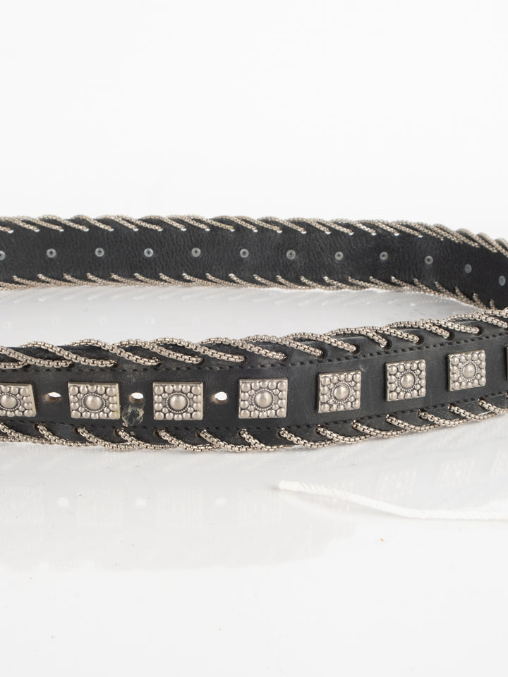 Black Silver Belt