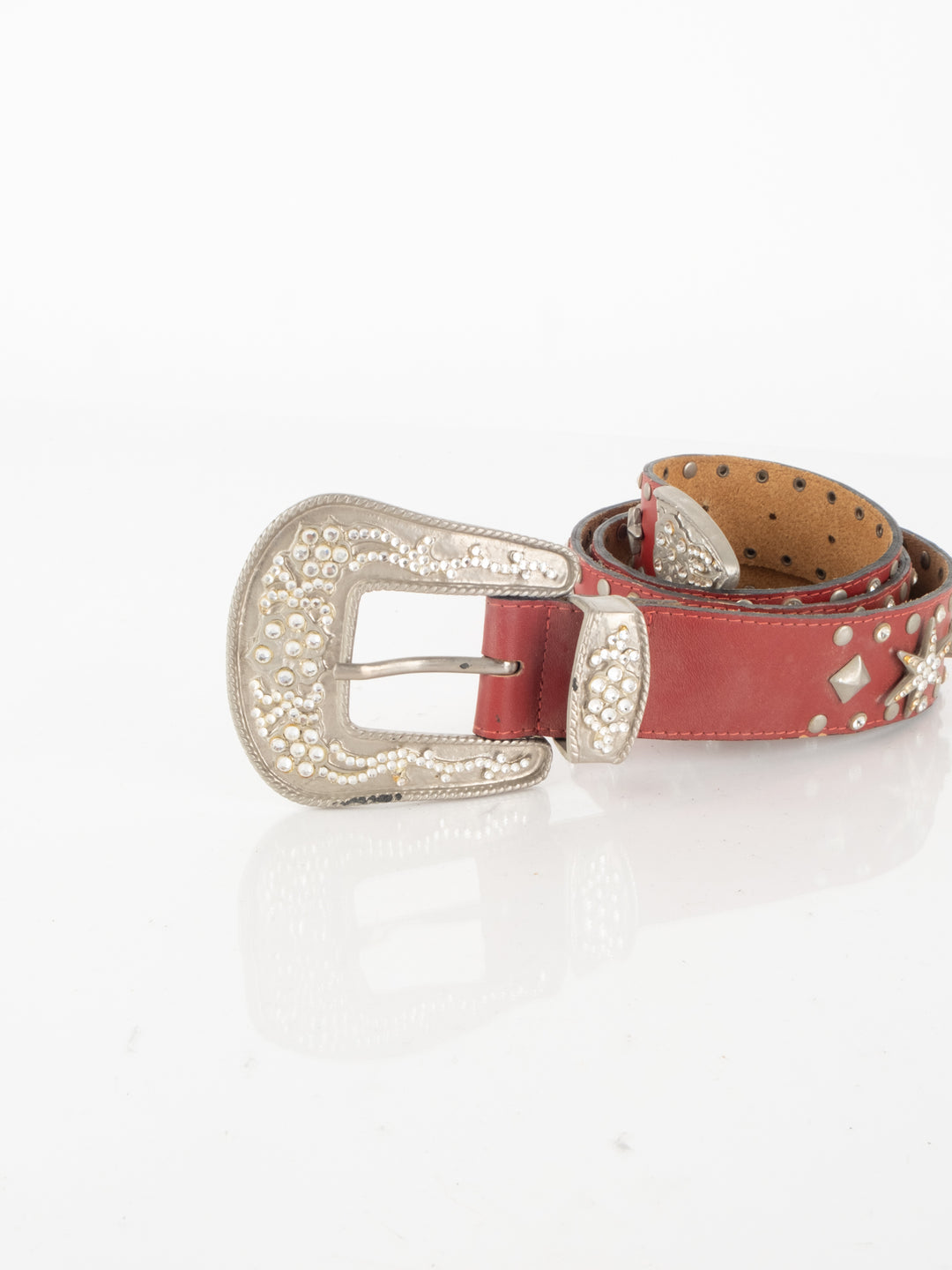 Red Leather Belt