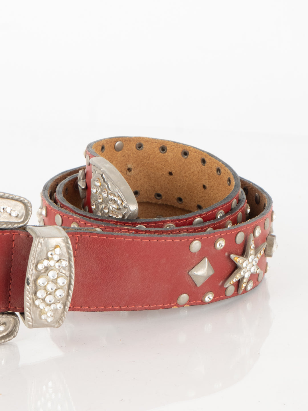 Red Leather Belt