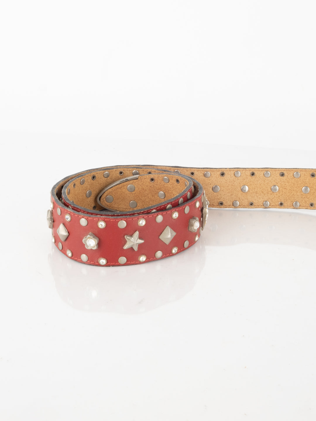 Red Leather Belt