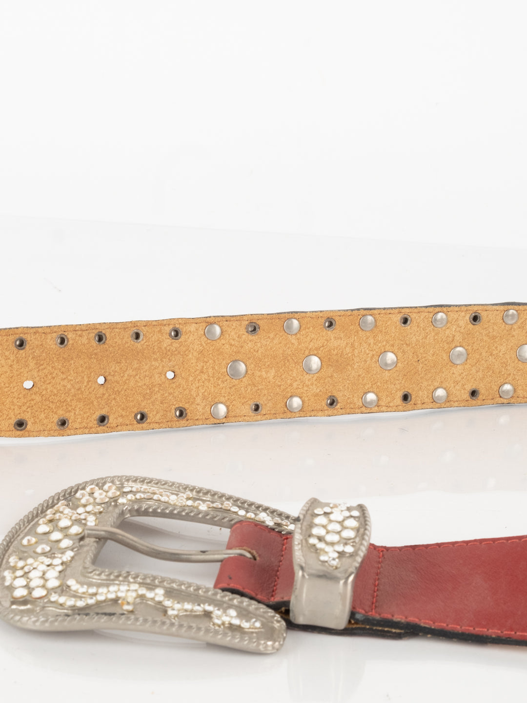 Red Leather Belt