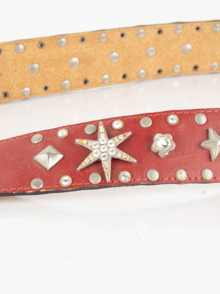 Red Leather Belt