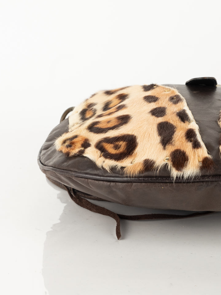 Leather Fur Bag