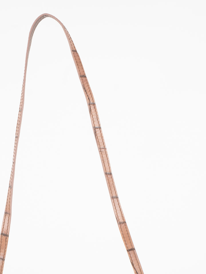 Brown Crocodile Crossbody Bag