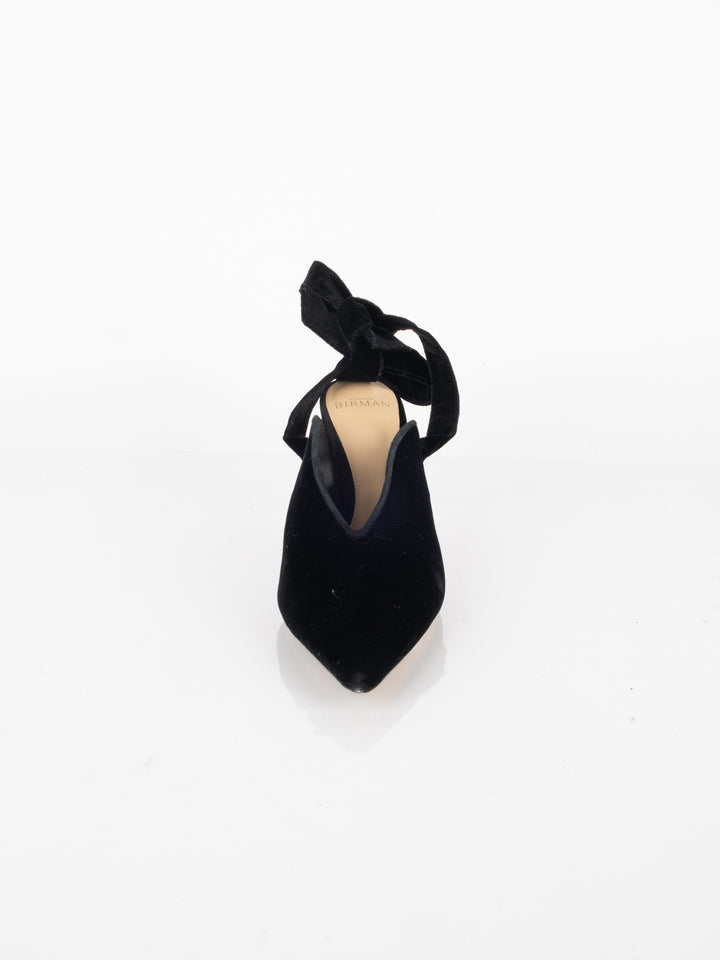 Black Velvet Heels