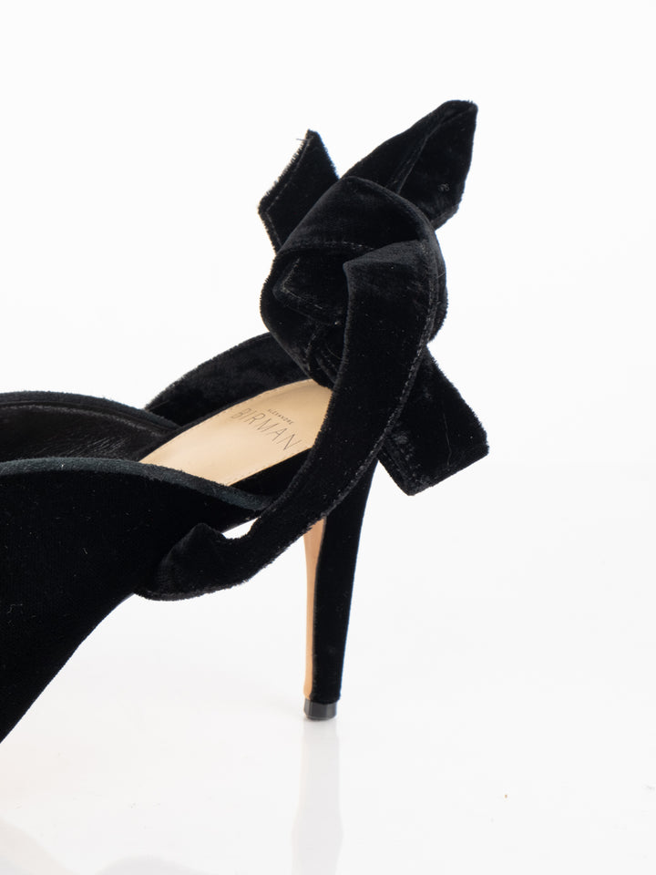 Black Velvet Heels