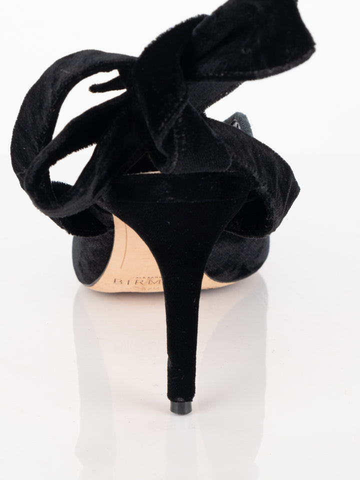 Black Velvet Heels