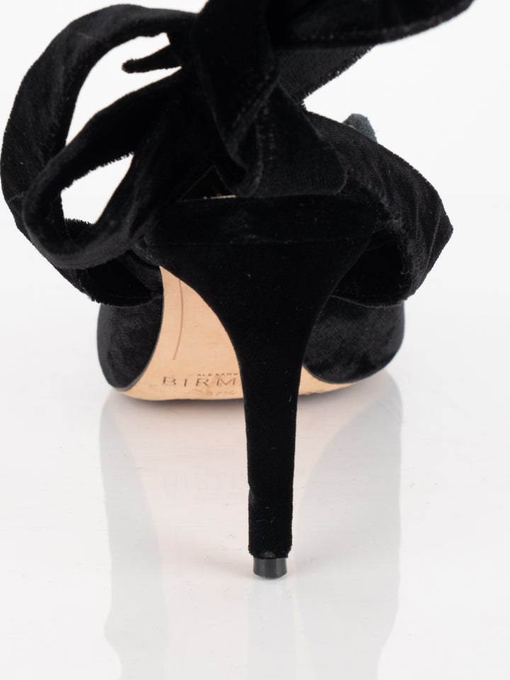 Black Velvet Heels