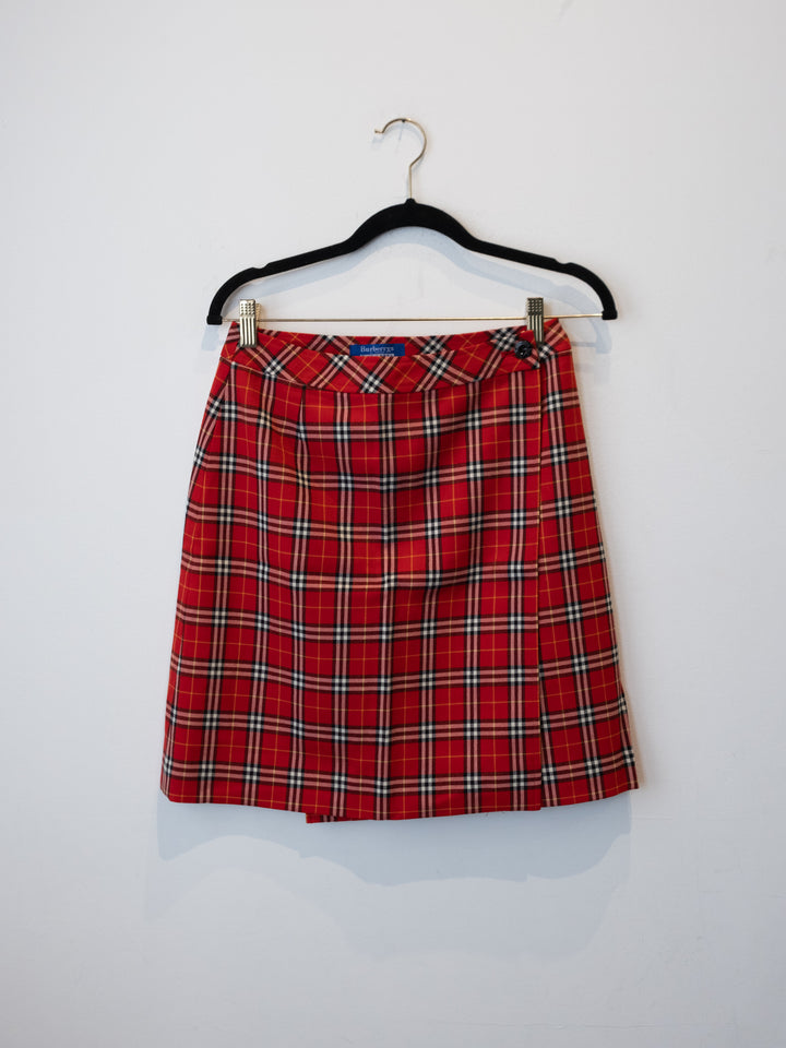 Red Nova Chek Skirt