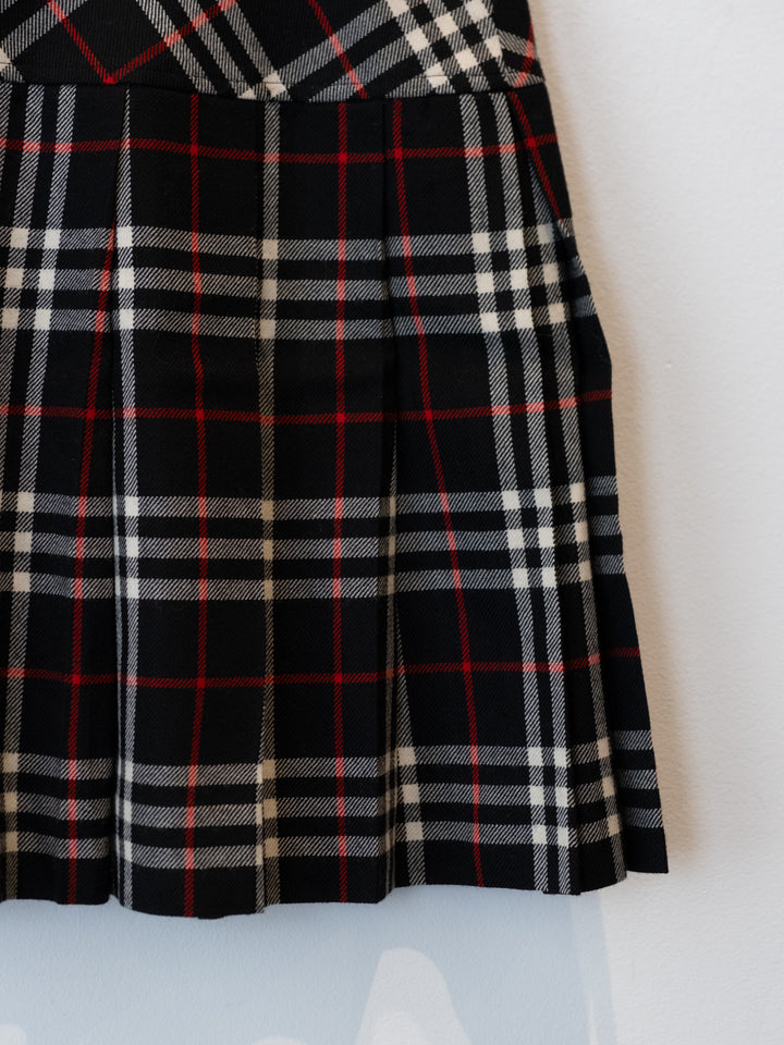 Black/Red Nova Chek Skirt