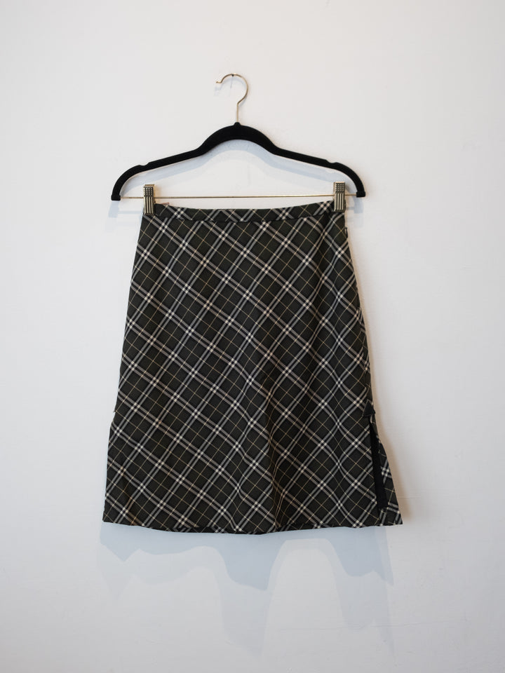 Green Nova Chek Skirt