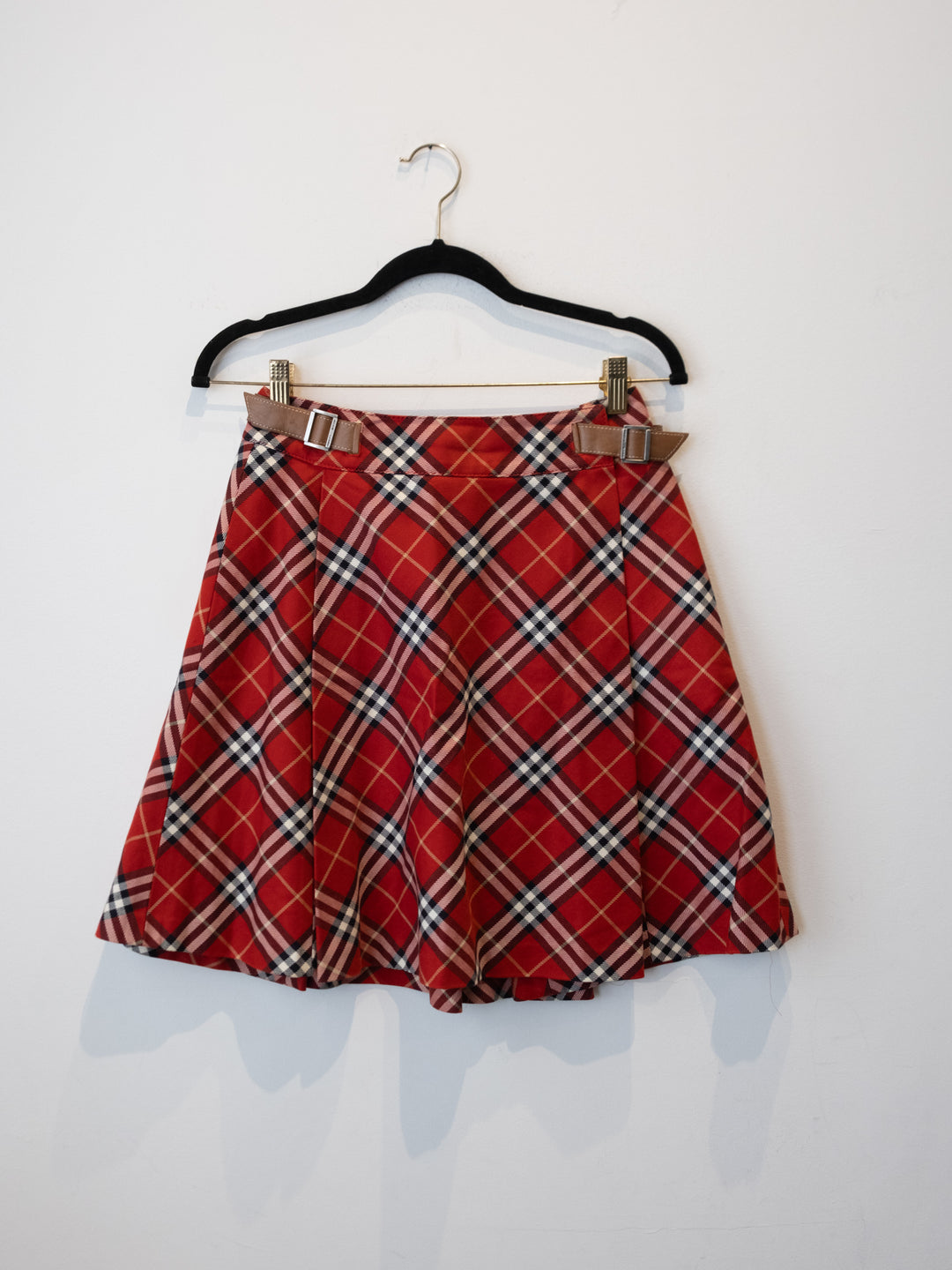 Red Nova Chek Skirt