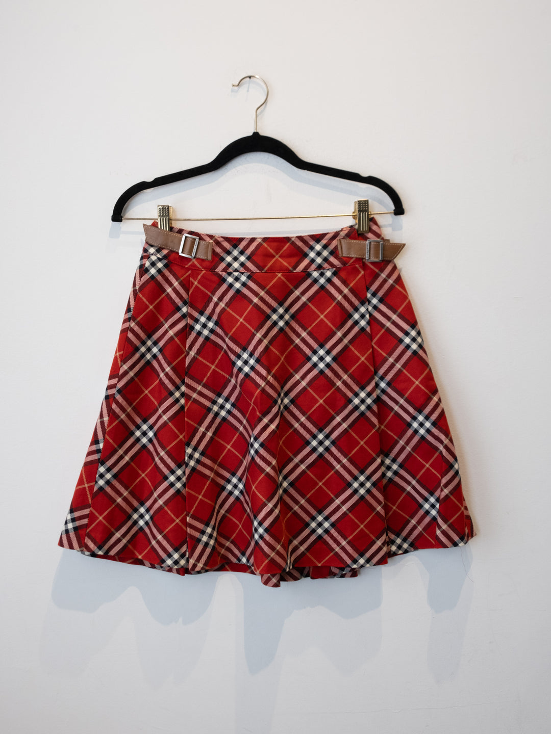 Red Nova Chek Skirt