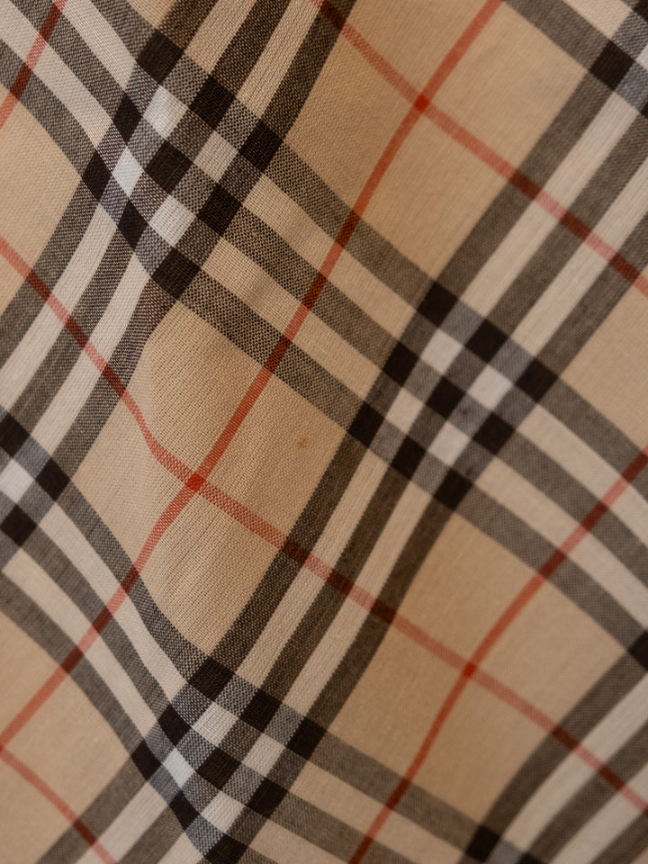 Beige Nova Check Skirt