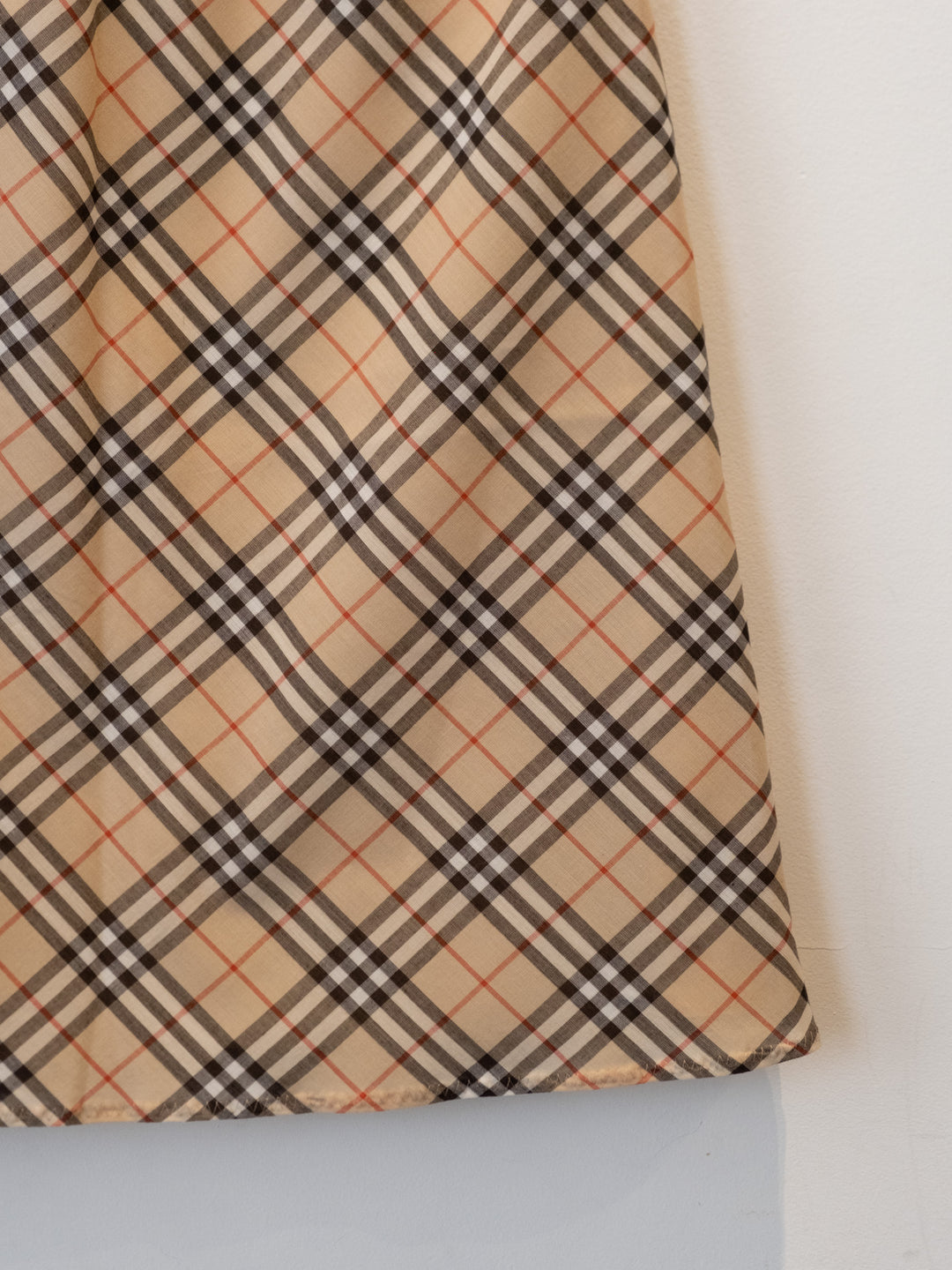 Beige Nova Check Skirt