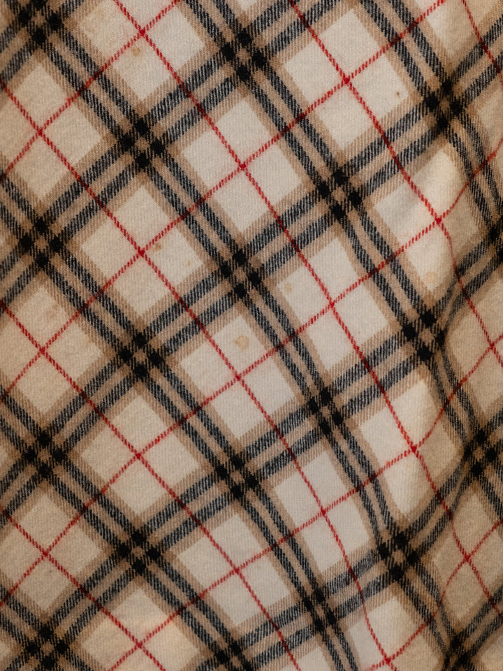 Beige Nova Check Skirt