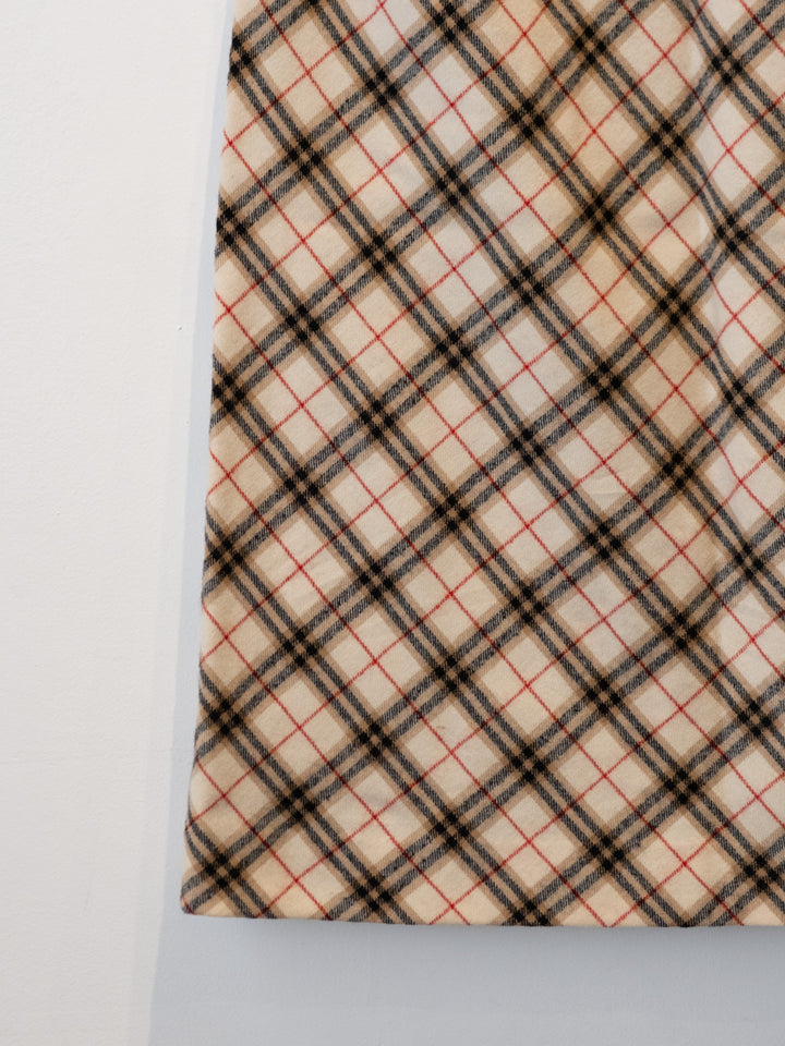 Beige Nova Check Skirt