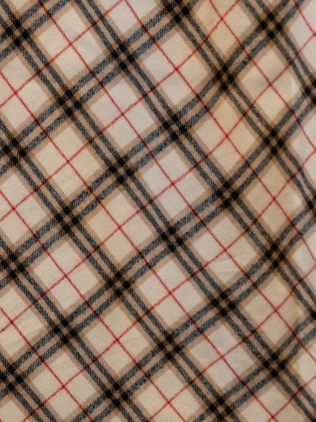 Beige Nova Check Skirt