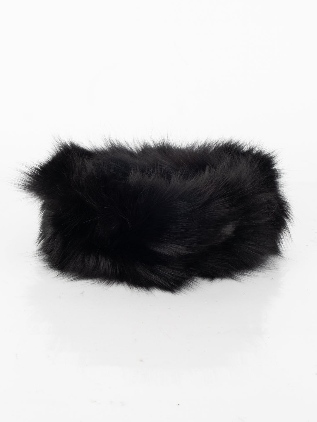 Black Fur Scarf