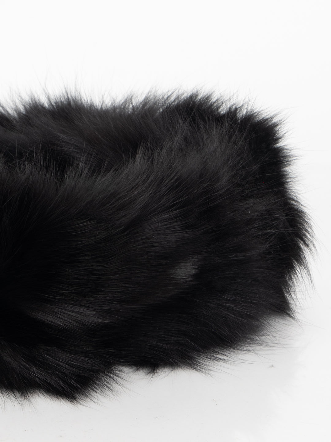 Black Fur Scarf