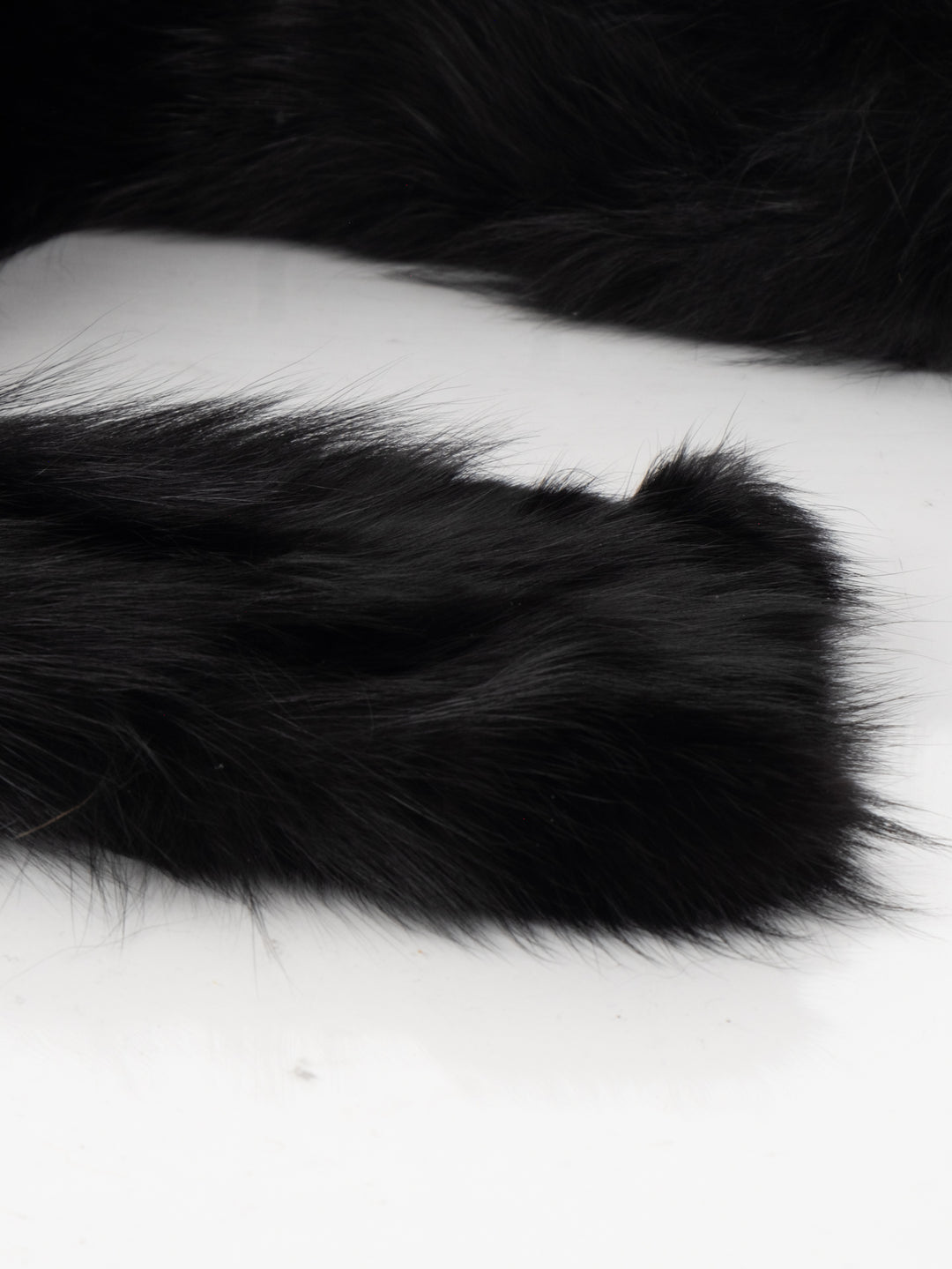 Black Fur Scarf