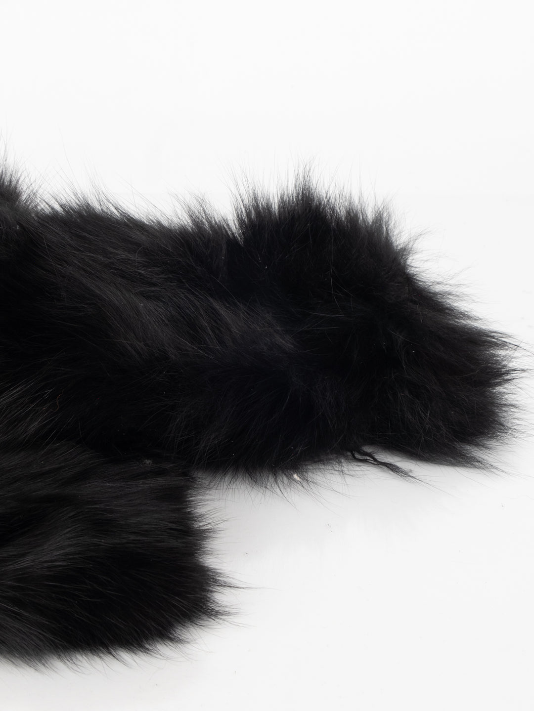 Black Fur Scarf