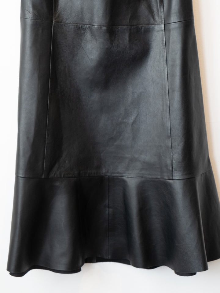 Black Petite Leather Dress