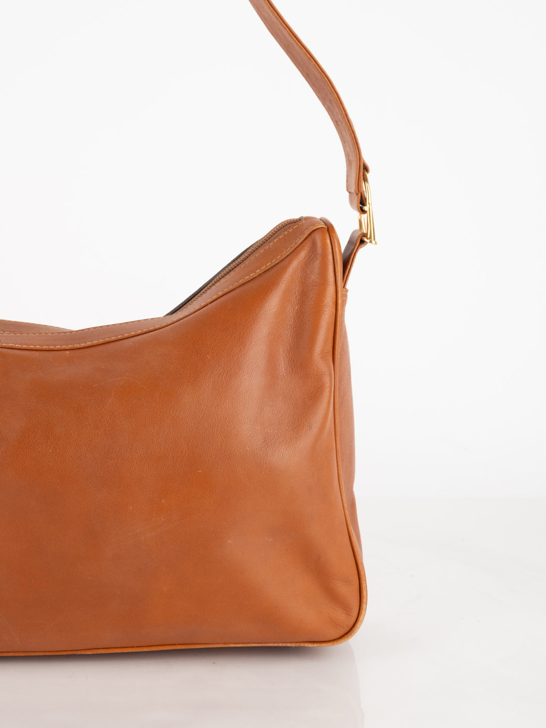 Camel Leather Shoulder Bag